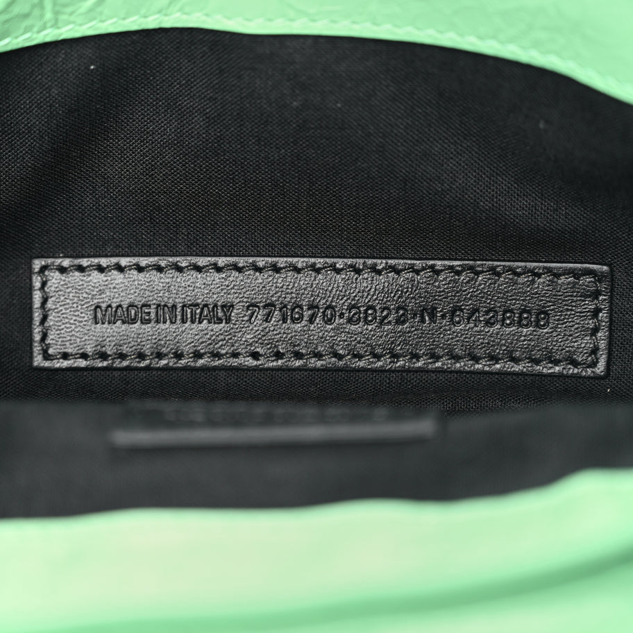 Balenciaga Agneau Arena Le Cagole Sling Bag XS Green Image 6