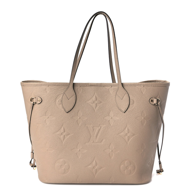  Louis Vuitton Empreinte Monogram Giant Neverfull MM Tourterelle
