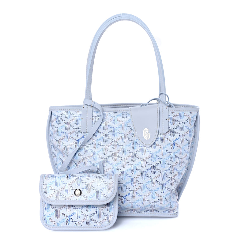  Goyard Goyardine Reversible Mini Anjou Polar Blue