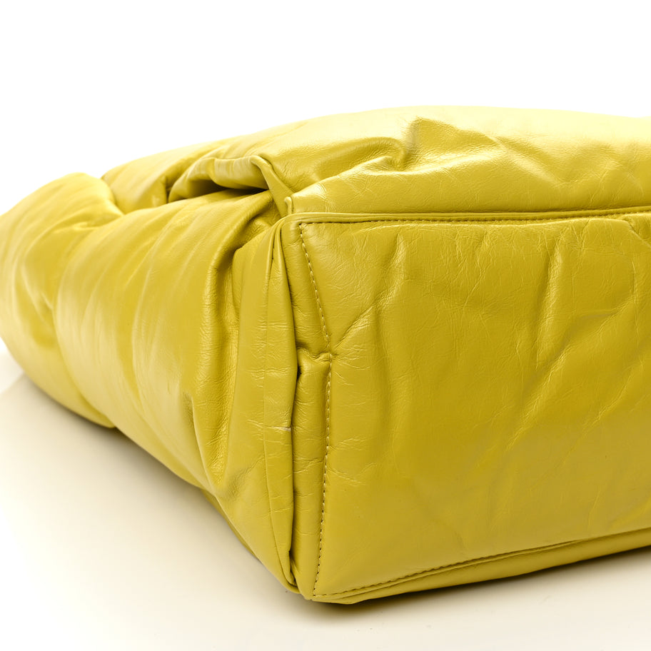 Bottega Veneta Calfskin Maxi Intrecciato Puffy Chain Tote Bag Yellow Image 8