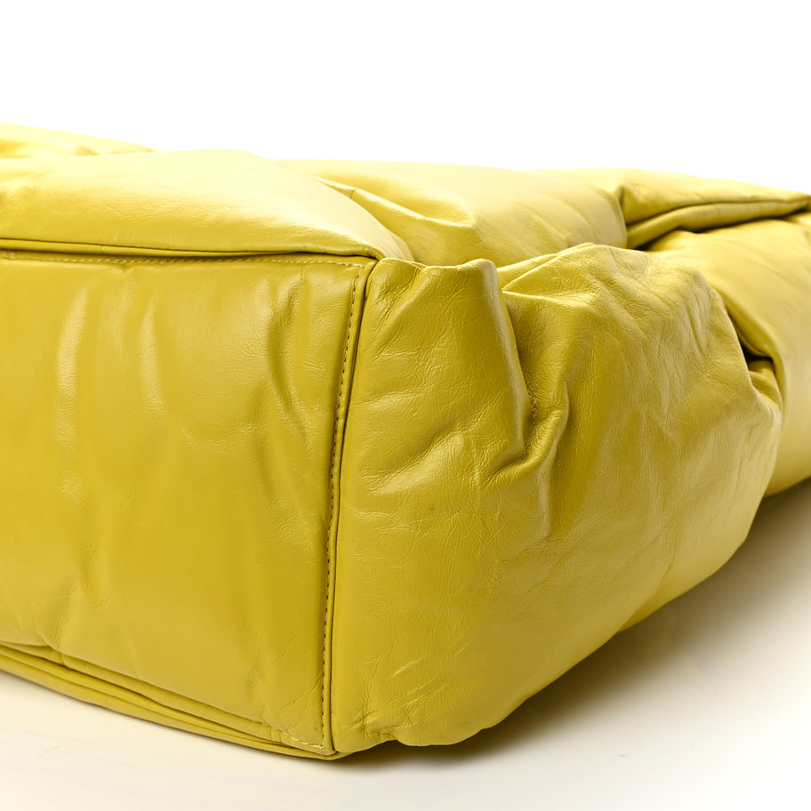 Bottega Veneta Calfskin Maxi Intrecciato Puffy Chain Tote Bag Yellow Image 9