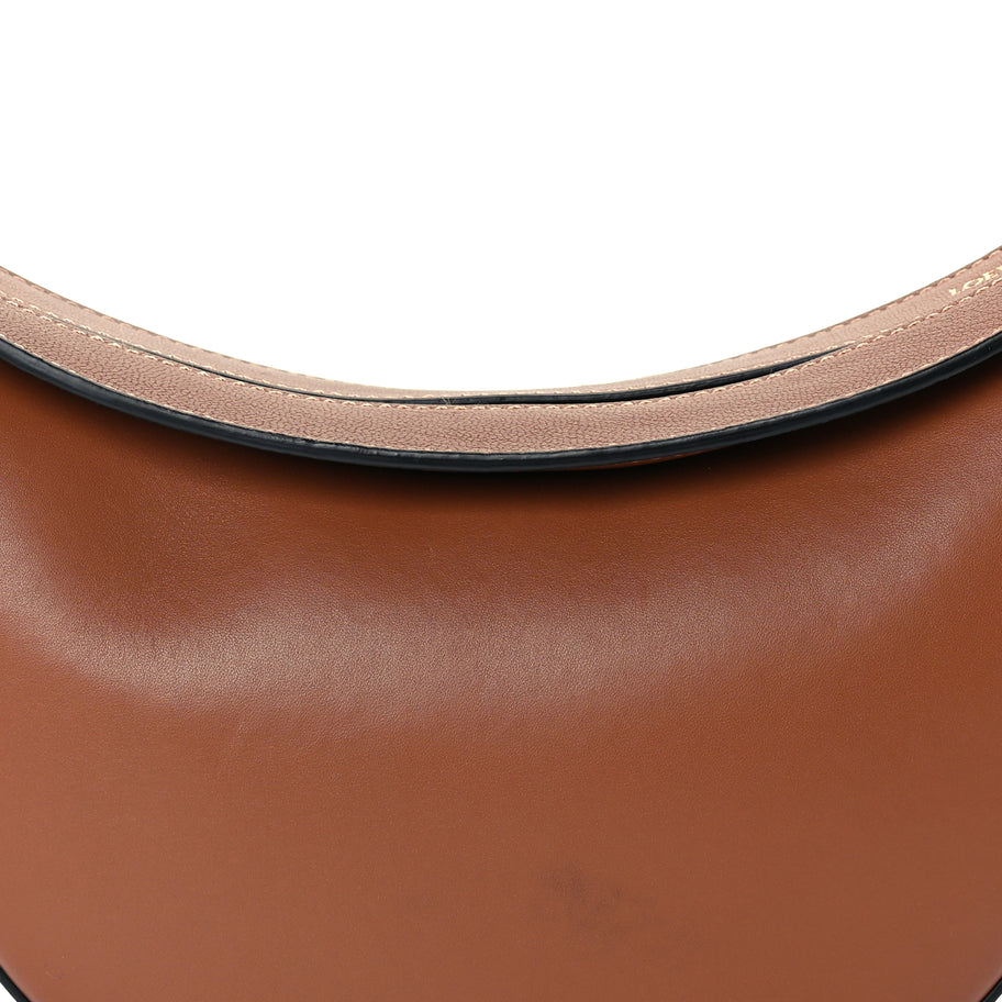 Loewe Satin Calfskin Jacquard Luna Bag Pecan Image 6