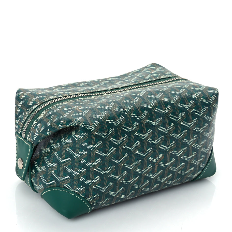 Goyard Goyardine Boeing 25 Trousse de Toilette Green Image 3