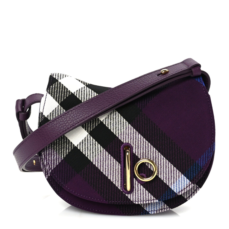 Burberry Jacquard Check Mini Rocking Horse Crossbody  Pansy Image 1