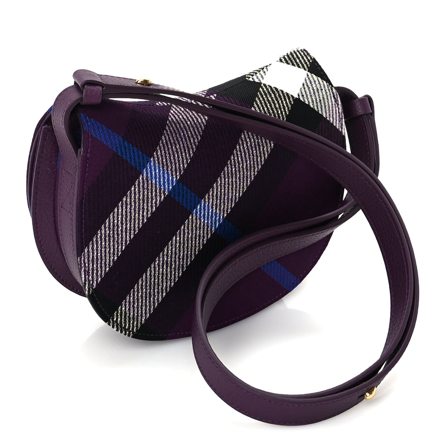 Burberry Jacquard Check Mini Rocking Horse Crossbody  Pansy Image 2