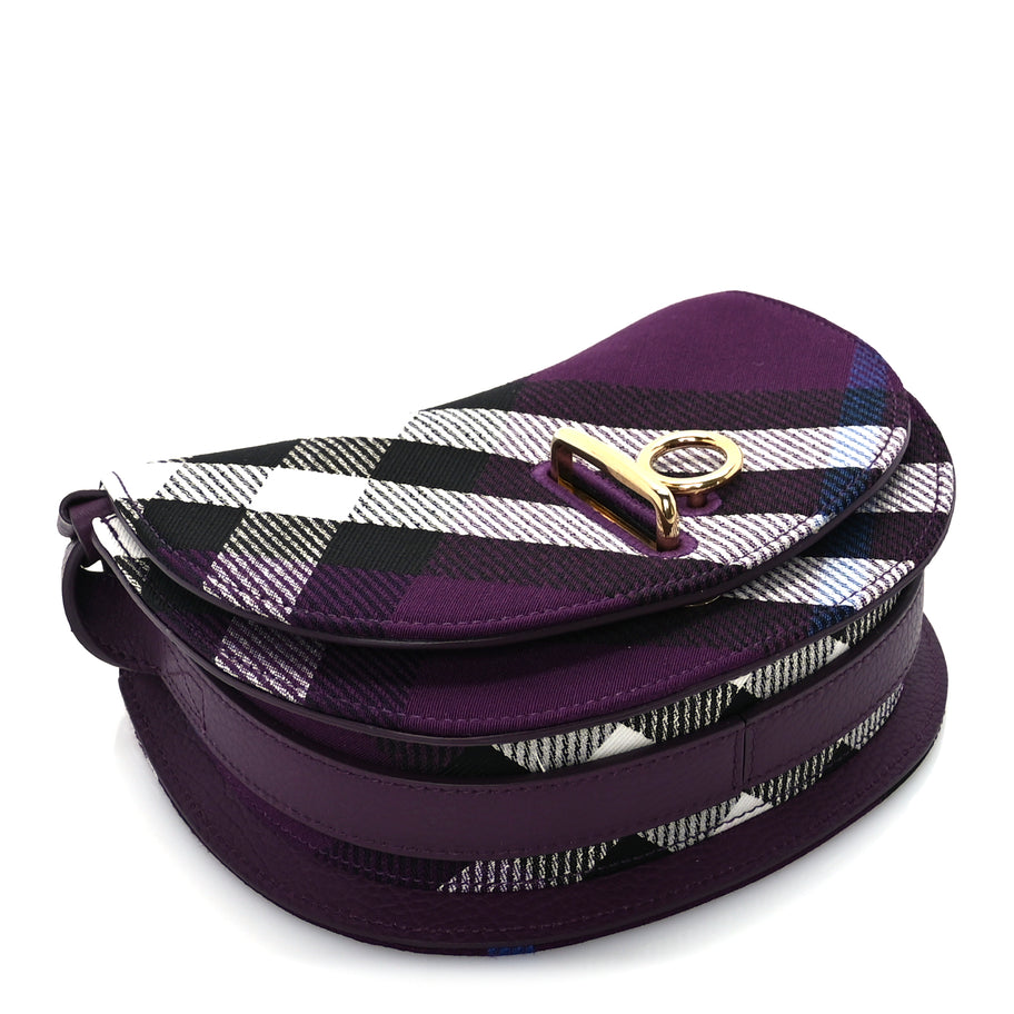 Burberry Jacquard Check Mini Rocking Horse Crossbody  Pansy Image 3