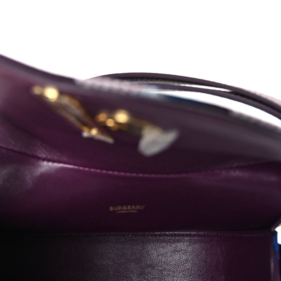 Burberry Jacquard Check Mini Rocking Horse Crossbody  Pansy Image 4