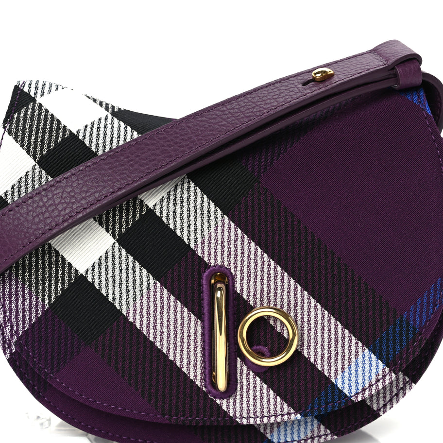 Burberry Jacquard Check Mini Rocking Horse Crossbody  Pansy Image 6