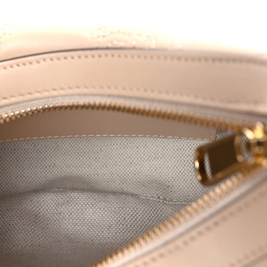 Gucci Calfskin GG Matelasse Mini Hobo Shoulder Bag  Beige Image 4