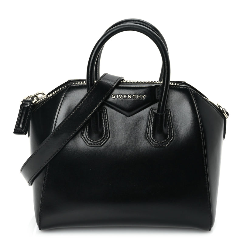  Givenchy Shiny Lord Calfskin Mini Antigona Black