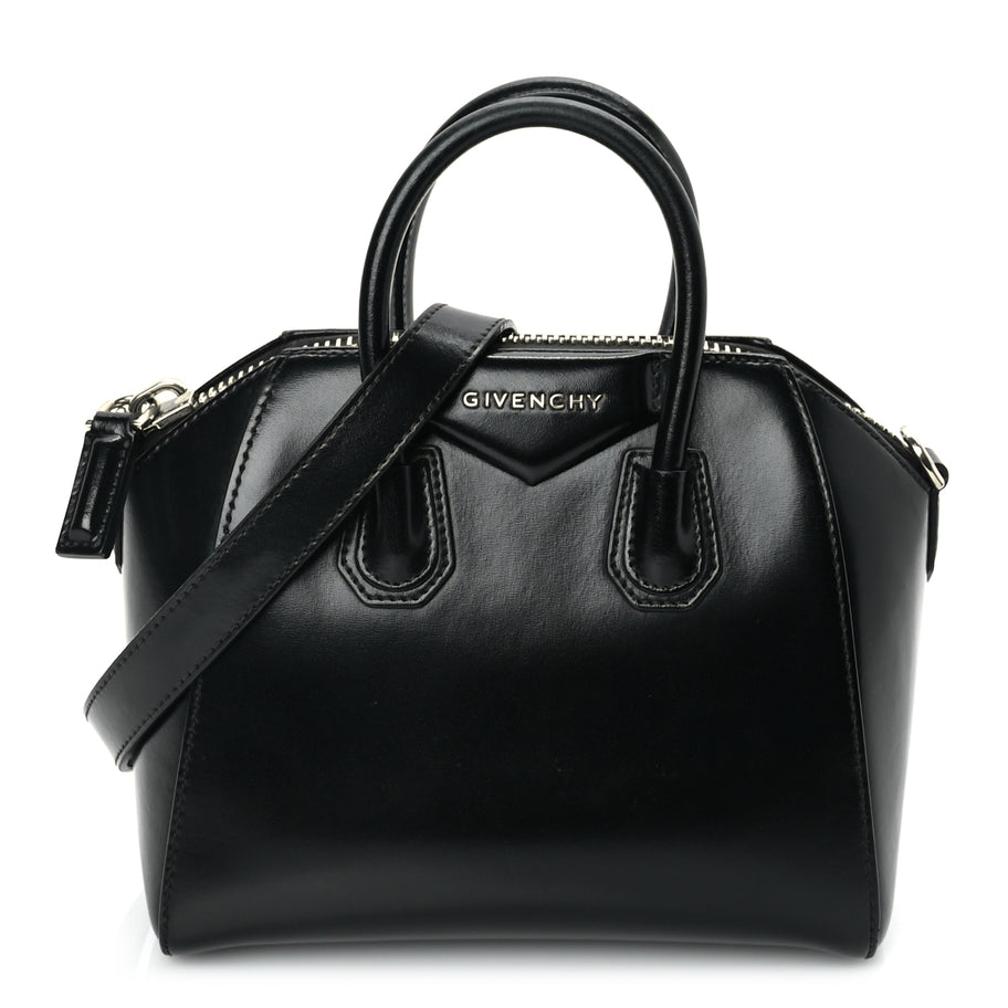 Givenchy Shiny Lord Calfskin Mini Antigona Black Image 1