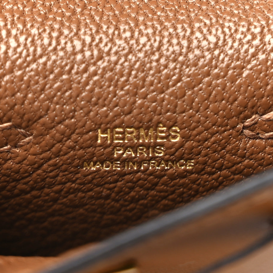 Hermes Tadelakt Mini Kelly Twilly Bag Charm Alezan Image 5