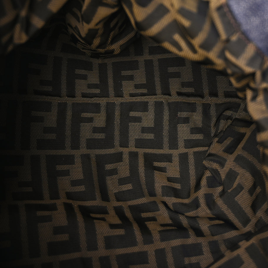 Fendi Denim Spalmati Woven Spy Blue Image 4