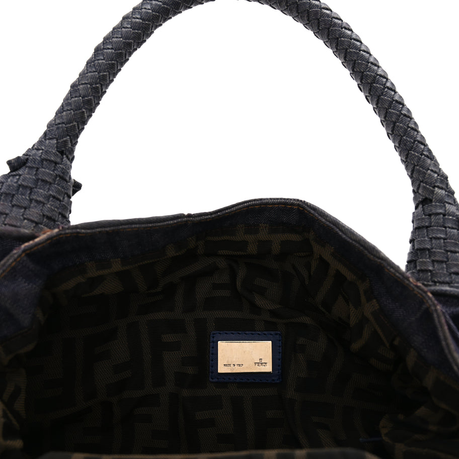 Fendi Denim Spalmati Woven Spy Blue Image 5