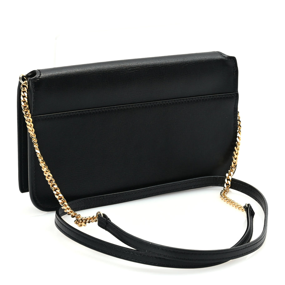 Saint Laurent Smooth Calfskin Monogram Phone Holder Crossbody Black Image 2