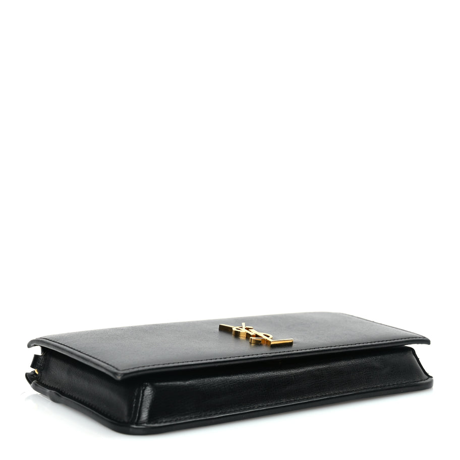 Saint Laurent Smooth Calfskin Monogram Phone Holder Crossbody Black Image 3