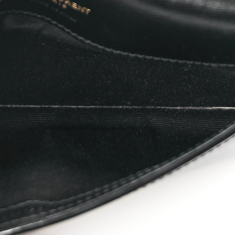 Saint Laurent Smooth Calfskin Monogram Phone Holder Crossbody Black Image 4
