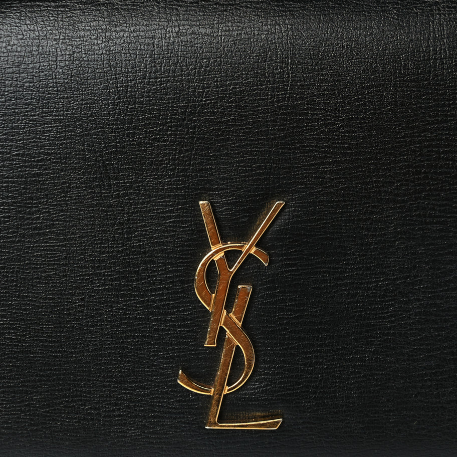 Saint Laurent Smooth Calfskin Monogram Phone Holder Crossbody Black Image 6