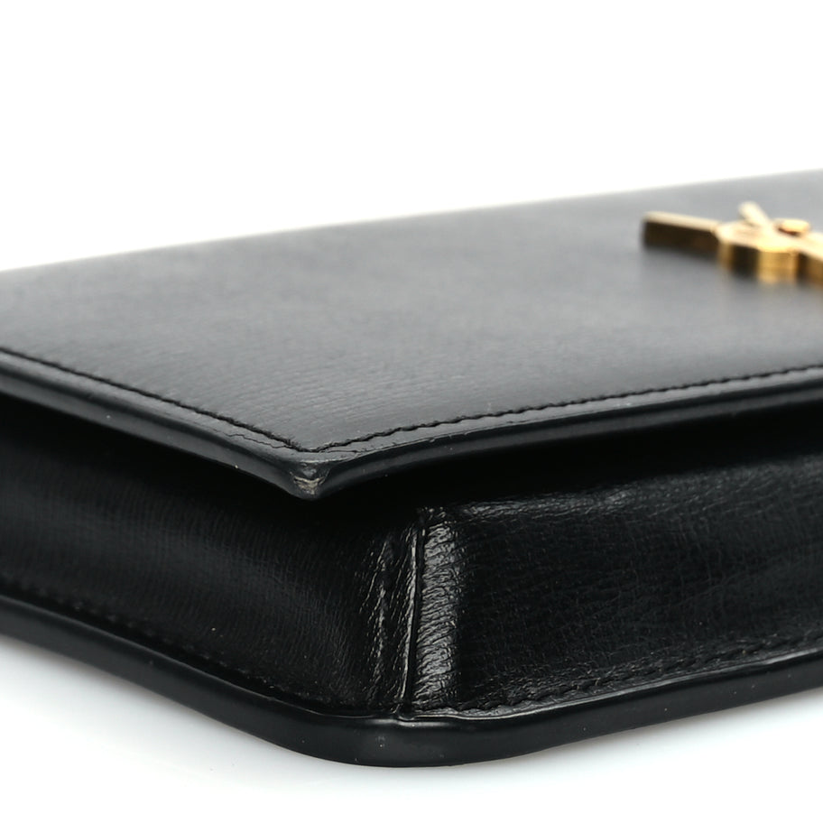 Saint Laurent Smooth Calfskin Monogram Phone Holder Crossbody Black Image 7