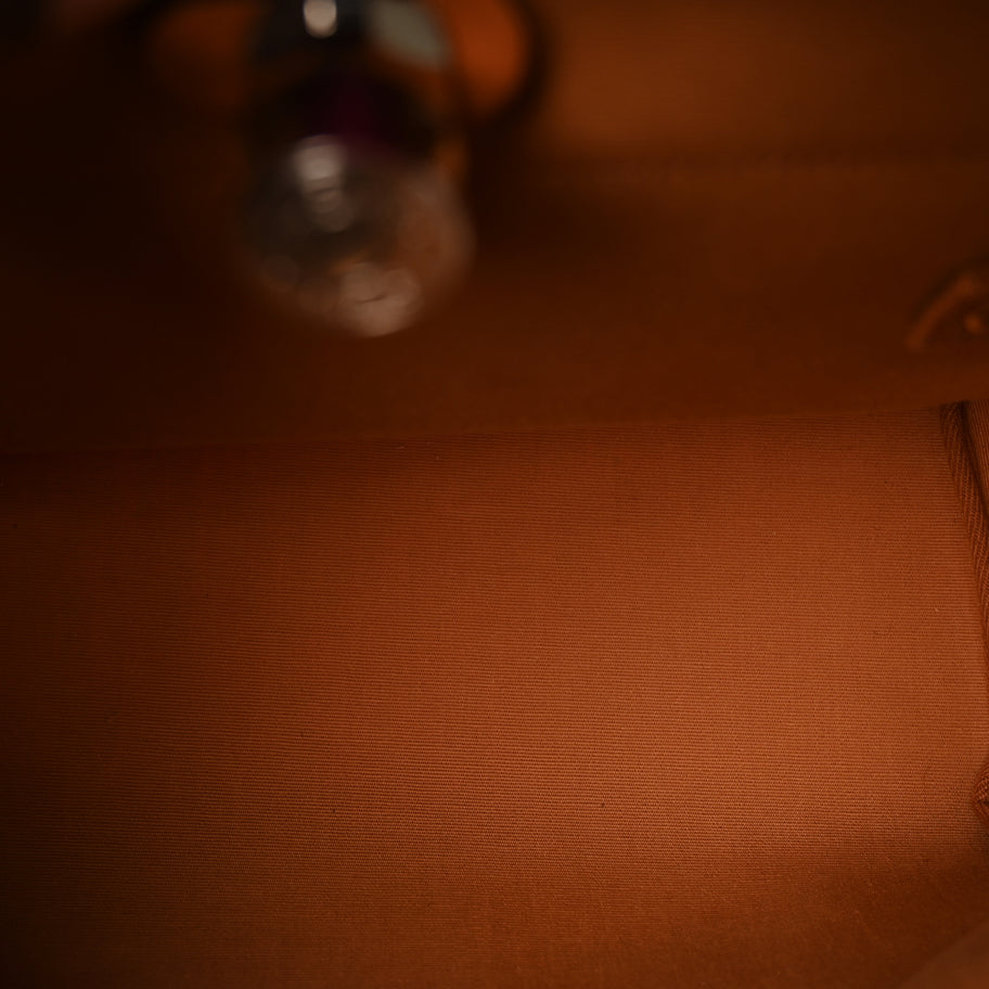 Hermes Toile Militaire Vache Hunter Herbag Zip Retourne 31 PM Rose Pourpre Fauve Image 4