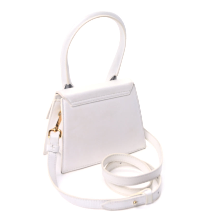 Jacquemus Smooth Calfskin Le Chiquito Moyen  White Image 2