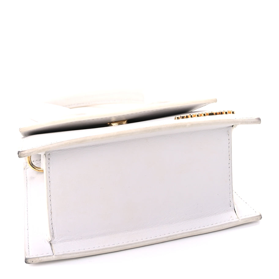 Jacquemus Smooth Calfskin Le Chiquito Moyen  White Image 3