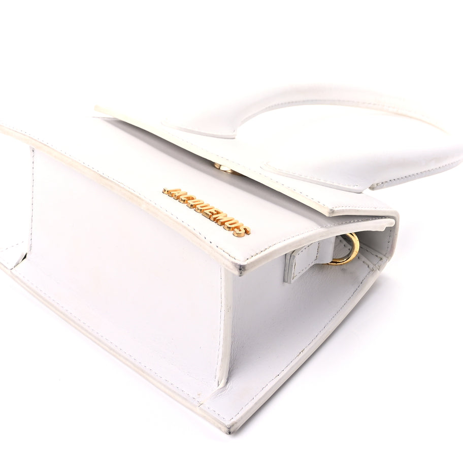 Jacquemus Smooth Calfskin Le Chiquito Moyen  White Image 7