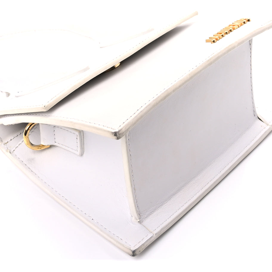 Jacquemus Smooth Calfskin Le Chiquito Moyen  White Image 8