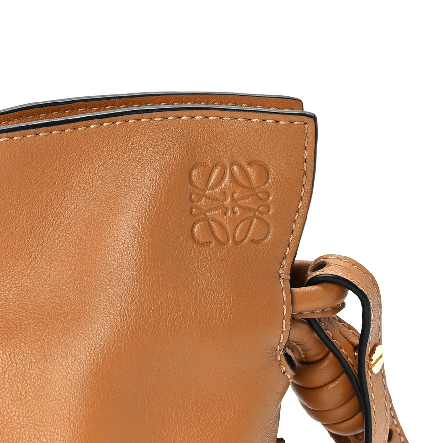 Loewe Calfskin Mini Flamenco Knot Clutch Warm Desert Image 6