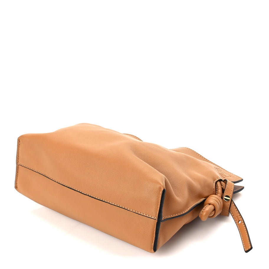 Loewe Calfskin Mini Flamenco Knot Clutch Warm Desert Image 8