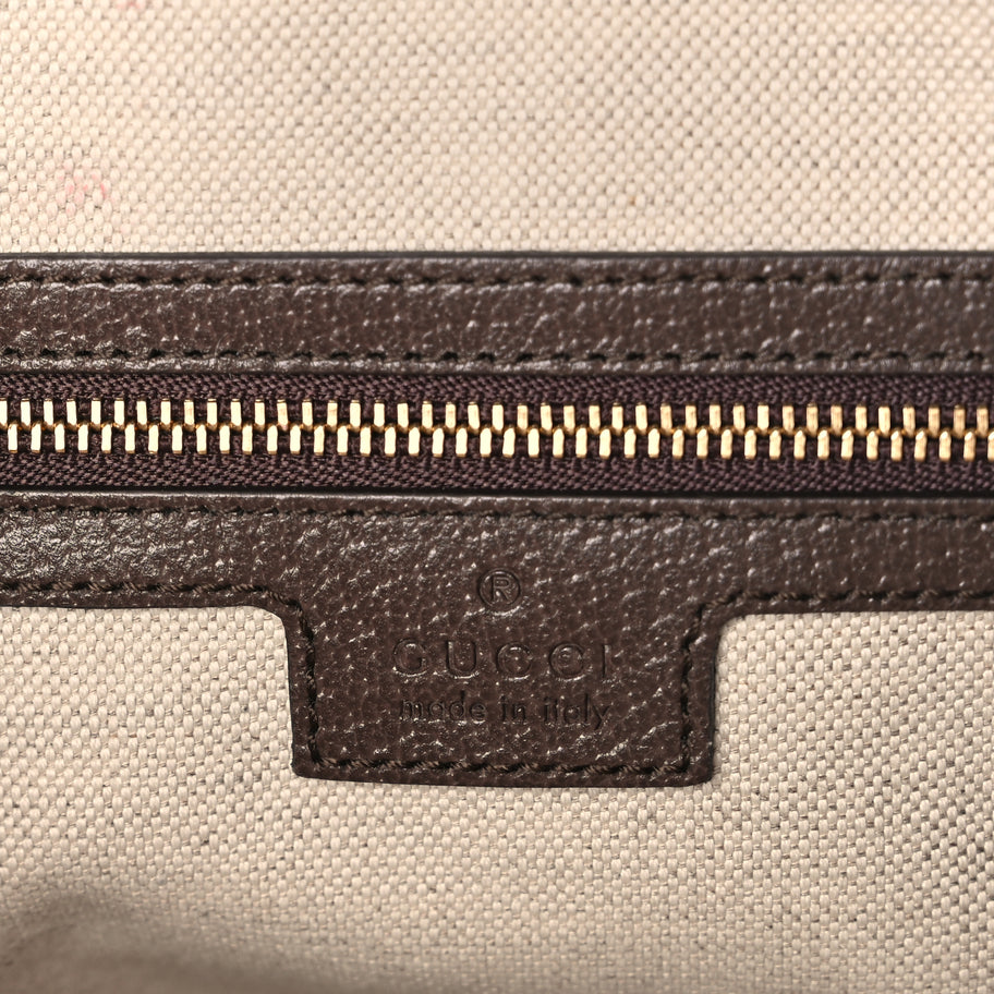 Gucci GG Supreme Monogram Web Medium Ophidia Top Handle Bag Beige Ebony Image 5