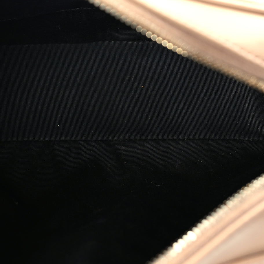 Saint Laurent Calfskin Matelasse Monogram Lou Camera Bag Dark Latte Image 4