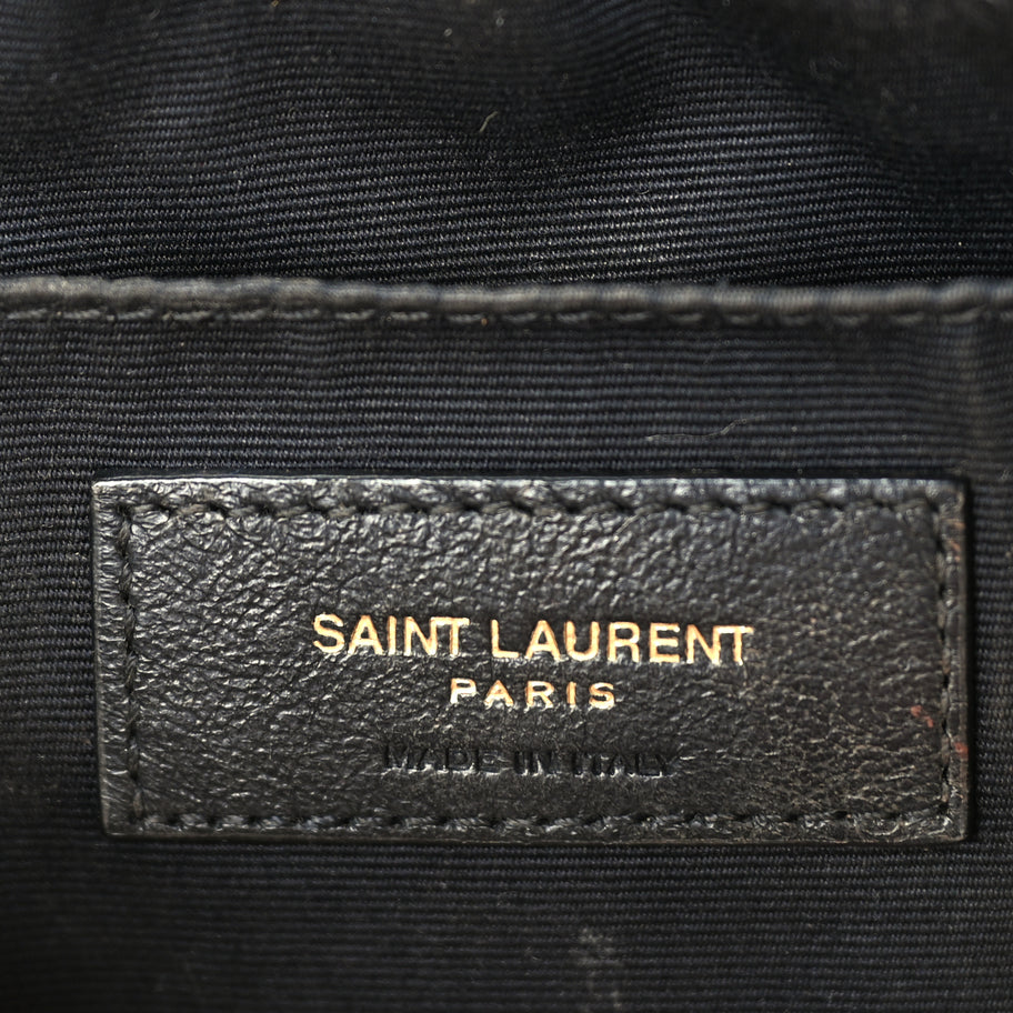Saint Laurent Calfskin Matelasse Monogram Lou Camera Bag Dark Latte Image 5