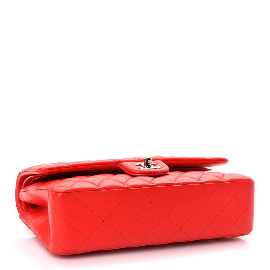 Chanel Lambskin Quilted Medium Double Flap Red Image 3