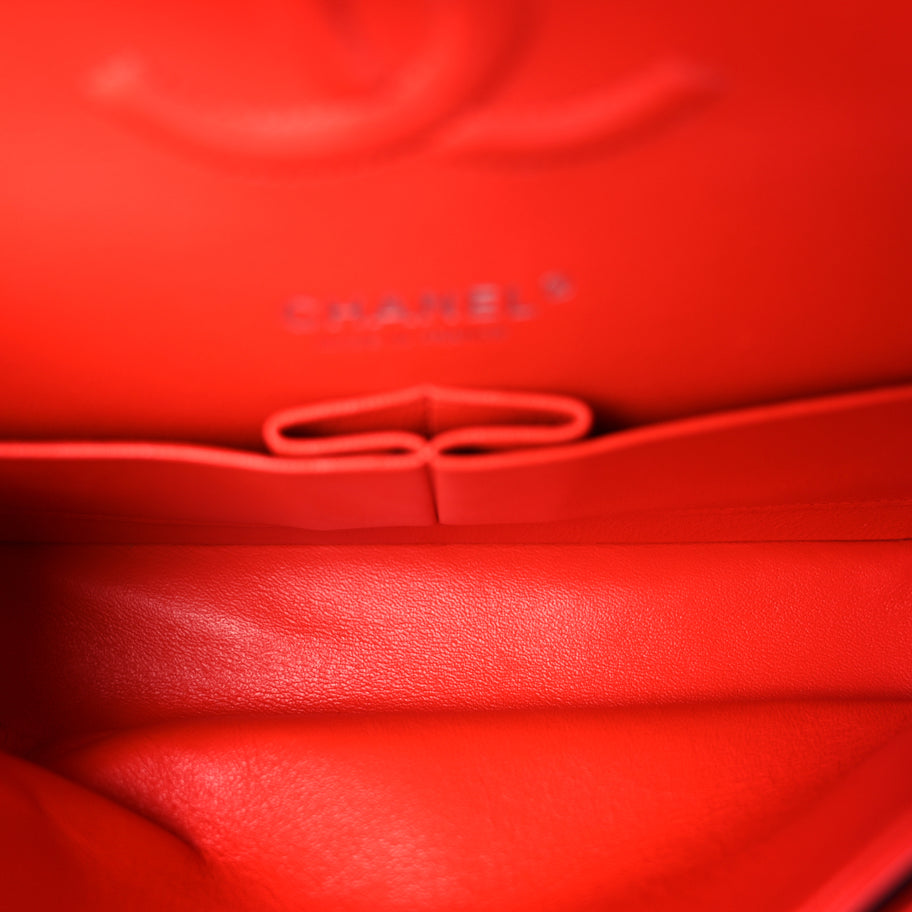 Chanel Lambskin Quilted Medium Double Flap Red Image 4