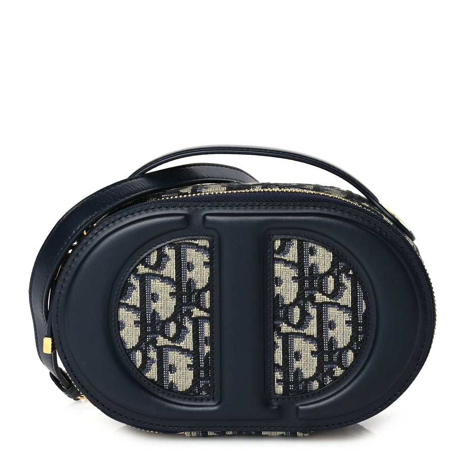 Christian Dior Oblique CD Signature Oval Crossbody Camera Bag Blue Multicolor Blue Multicolor Image 1