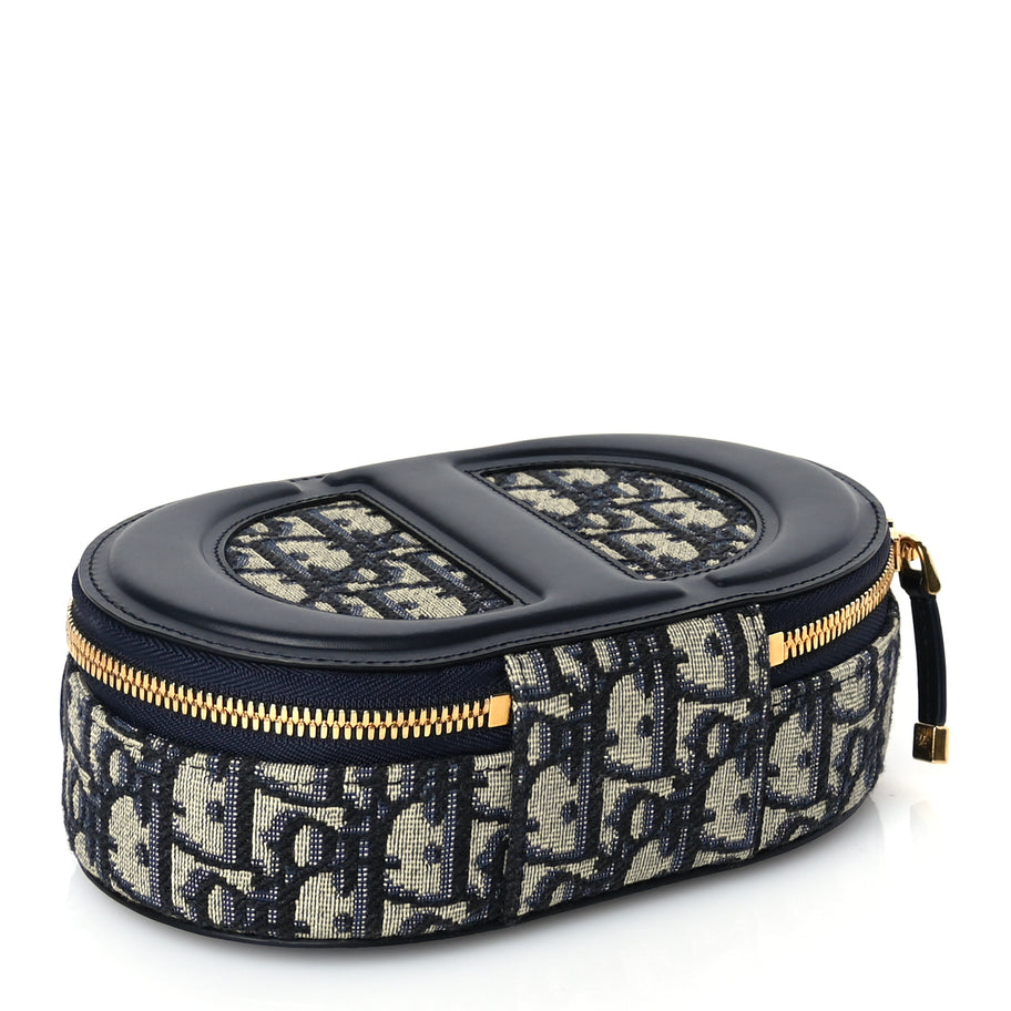 Christian Dior Oblique CD Signature Oval Crossbody Camera Bag Blue Multicolor Blue Multicolor Image 3