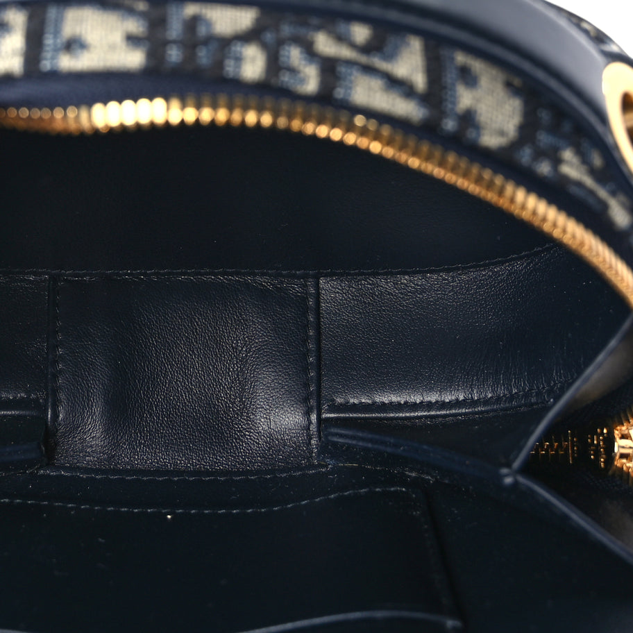 Christian Dior Oblique CD Signature Oval Crossbody Camera Bag Blue Multicolor Blue Multicolor Image 4