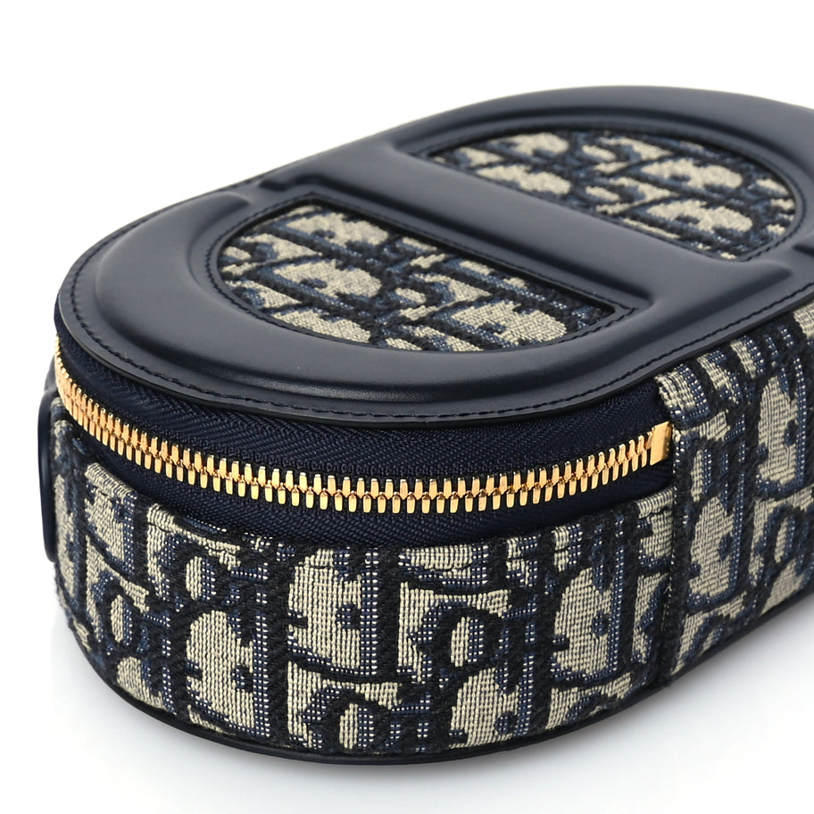 Christian Dior Oblique CD Signature Oval Crossbody Camera Bag Blue Multicolor Blue Multicolor Image 7