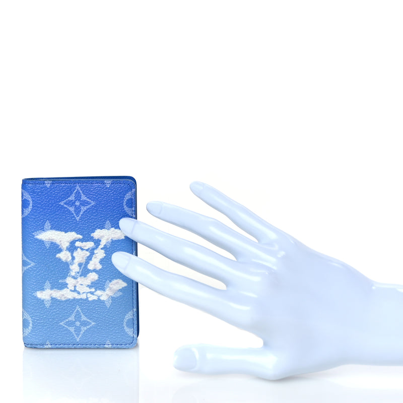  Louis Vuitton Monogram Clouds Pocket Organizer Blue