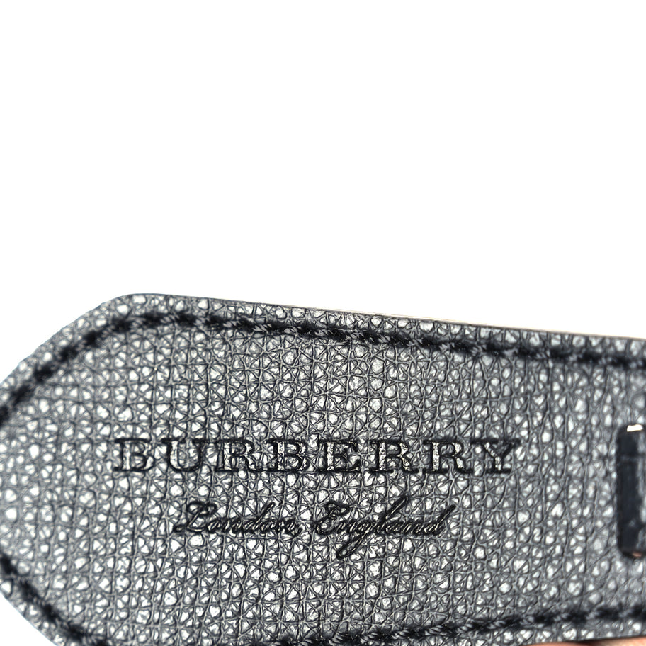 Burberry Haymarket Check Colours Small Lorne Bucket Crossbody Black Image 5