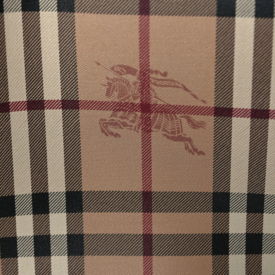 Burberry Haymarket Check Colours Small Lorne Bucket Crossbody Black Image 6