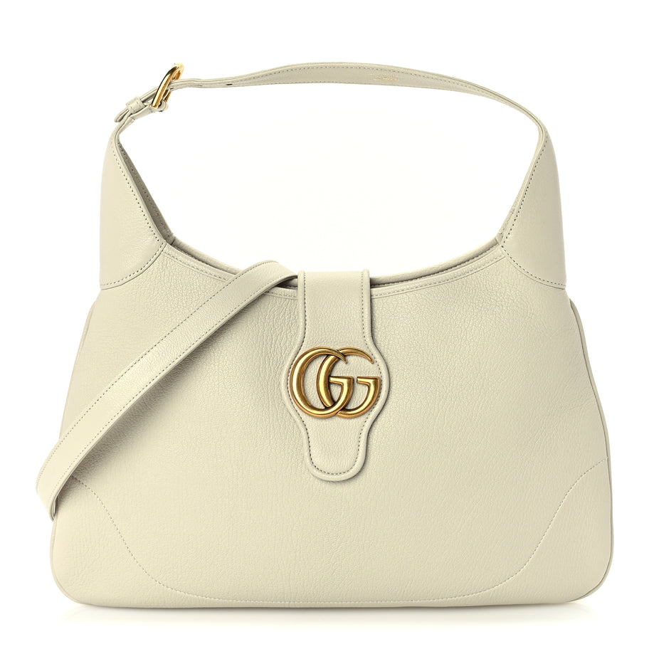Gucci Goatskin Medium Aphrodite Shoulder Bag Mystic White Image 1