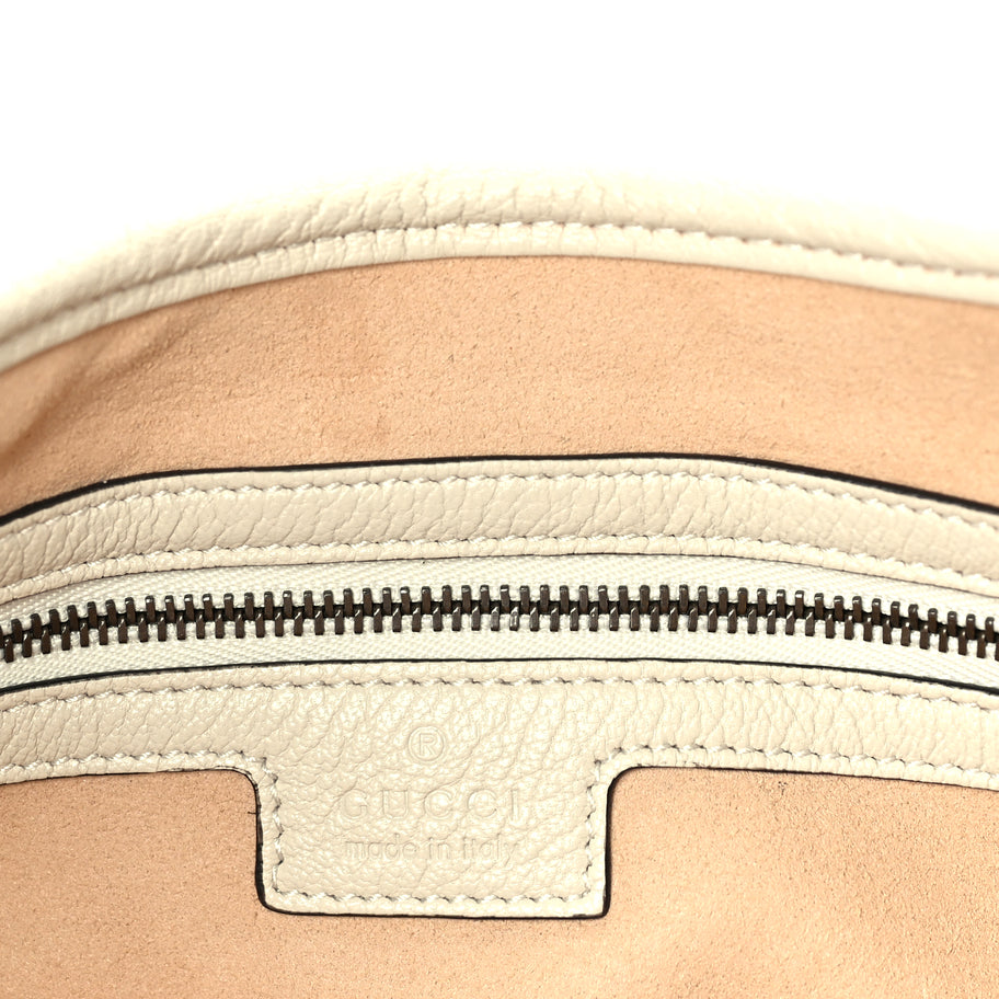 Gucci Goatskin Medium Aphrodite Shoulder Bag Mystic White Image 5