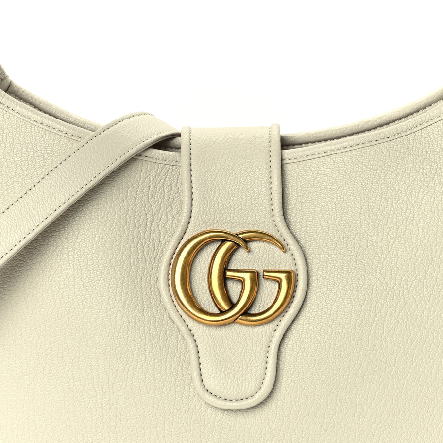 Gucci Goatskin Medium Aphrodite Shoulder Bag Mystic White Image 6