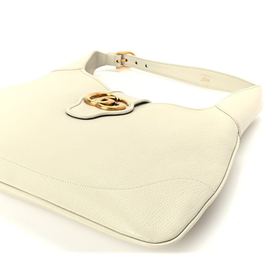 Gucci Goatskin Medium Aphrodite Shoulder Bag Mystic White Image 8