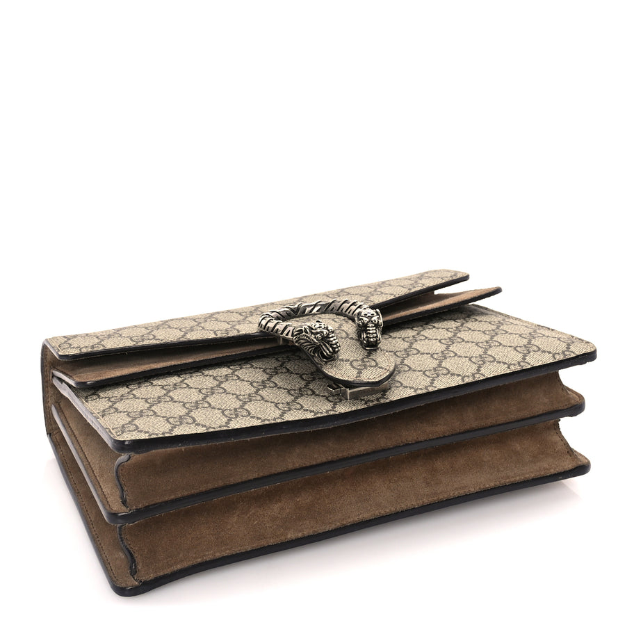 Gucci GG Supreme Monogram Medium Dionysus Shoulder Bag  Taupe Image 3