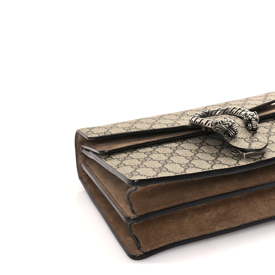 Gucci GG Supreme Monogram Medium Dionysus Shoulder Bag  Taupe Image 7