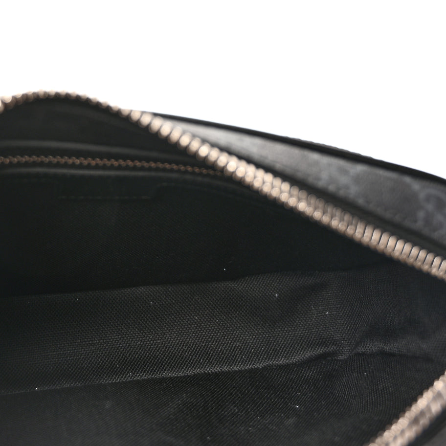 Gucci Soft GG Supreme Monogram Web Belt Bag Black Grey Image 4