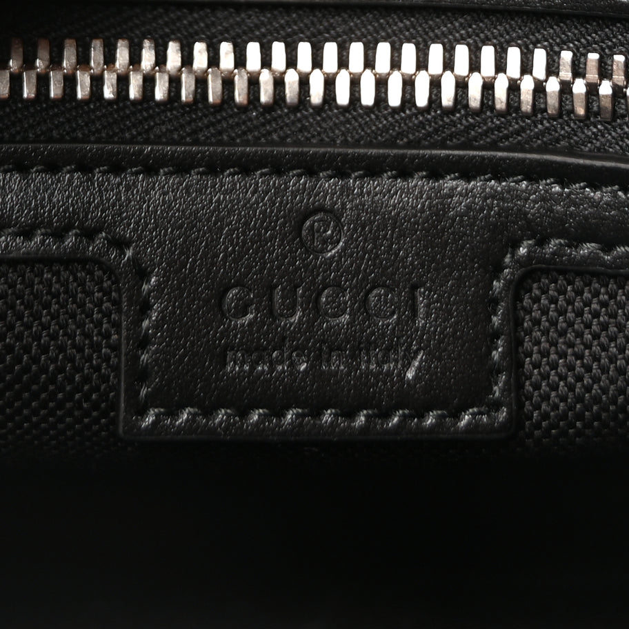 Gucci Soft GG Supreme Monogram Web Belt Bag Black Grey Image 5